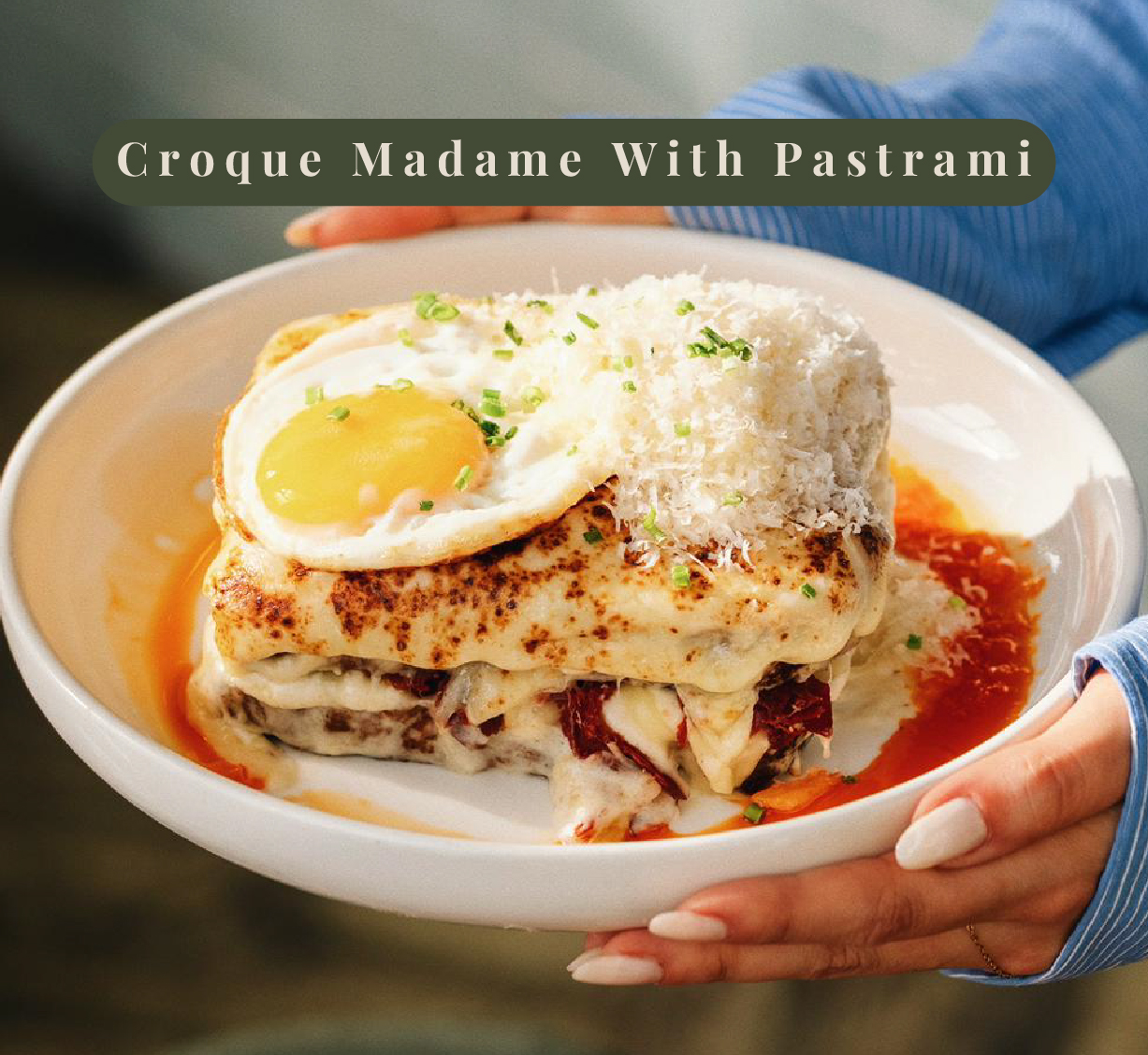 Croque Madame With Pastrami