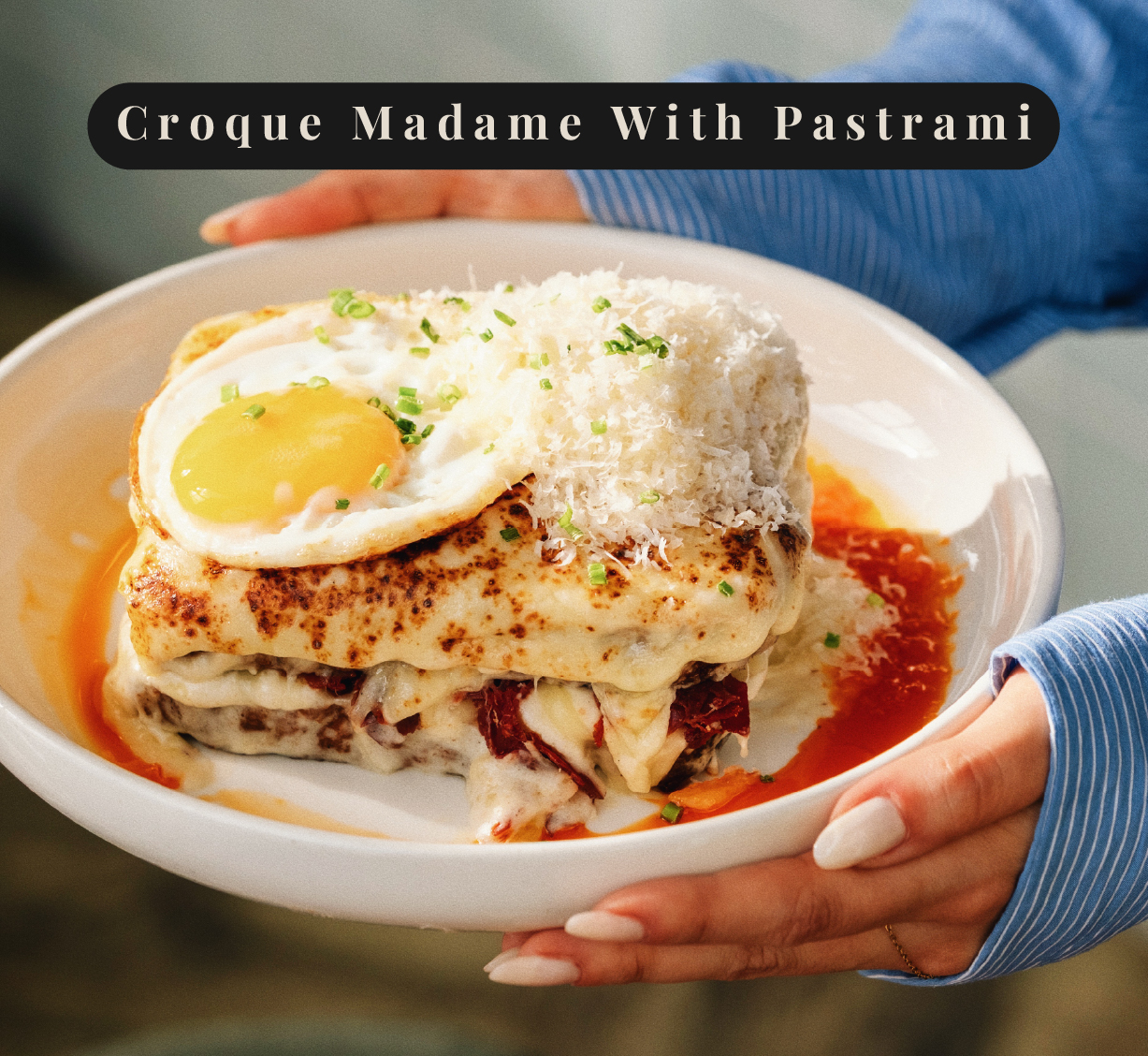 Croque Madame With Pastrami